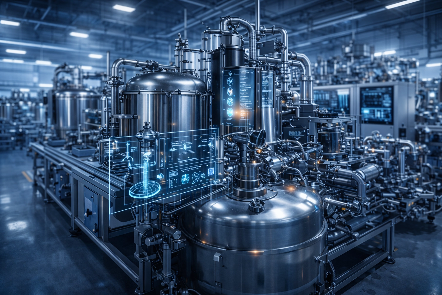 Blum-informatik - Automatisierungsexperten - Dieses Bild zeigt eine moderne, automatisierte Verpackungsfabrik, die fortschrittliche Technologie zur Verbesserung von Effizienz und Präzision nutzt.